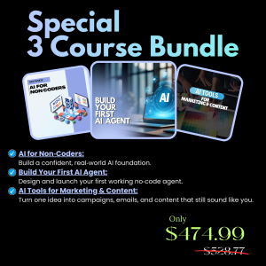 Beginners AI 3 course bundle
